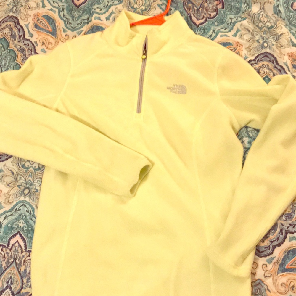 North face fleece pullover zip